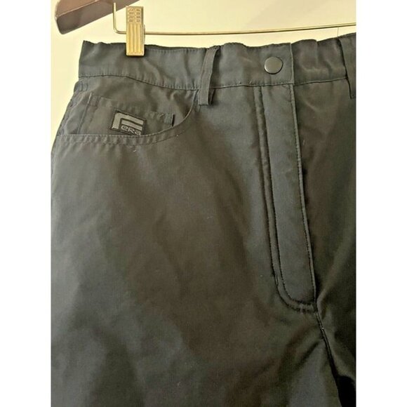 Wom 12S FERA Ski Snowboarding Sledding Pants Black Lined Pockets Adjustable Legs - Picture 2 of 7